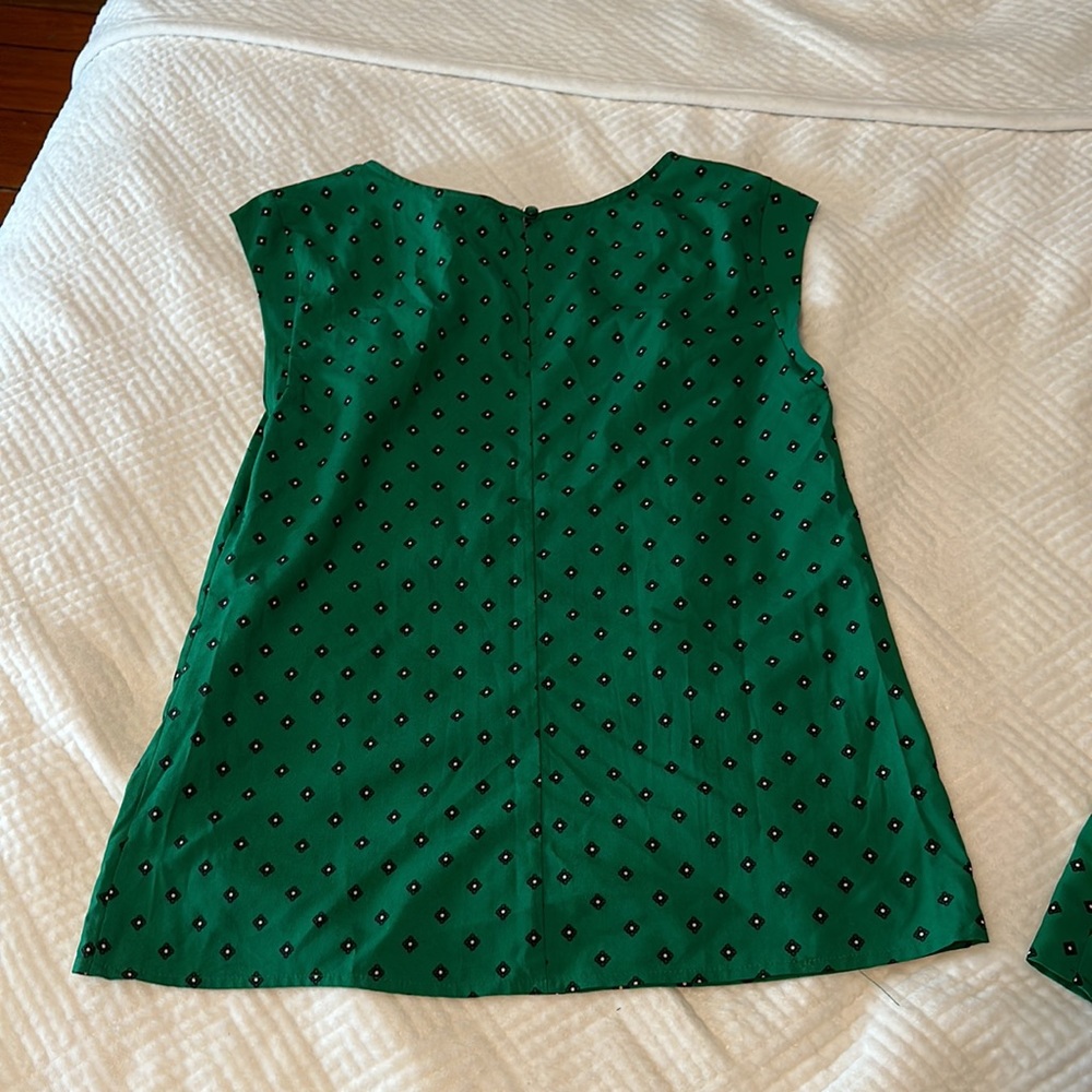 Merona Green Patterned Tops - Picture 9 of 9